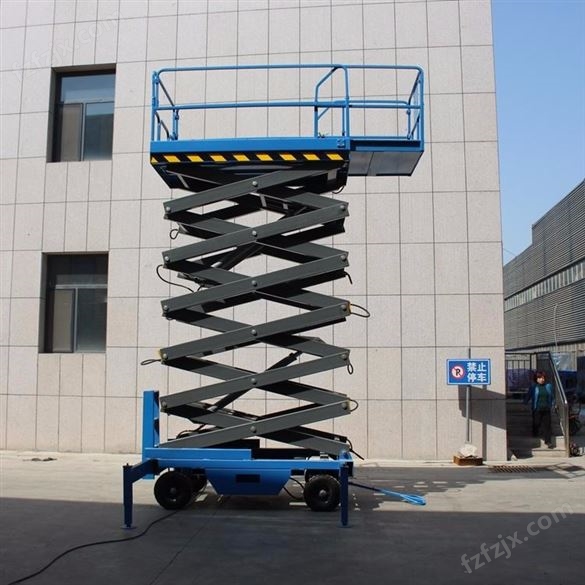 北京移动剪叉举升机 电动自行走升降机  延伸台面高空作业维修车升降机HSLY0.5-14米供应